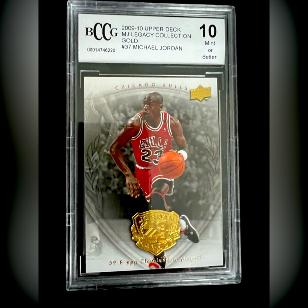 2009-2010 Upper Deck 
MJ Legacy Collection Gold #37 Michael Jordan 
PSA 10